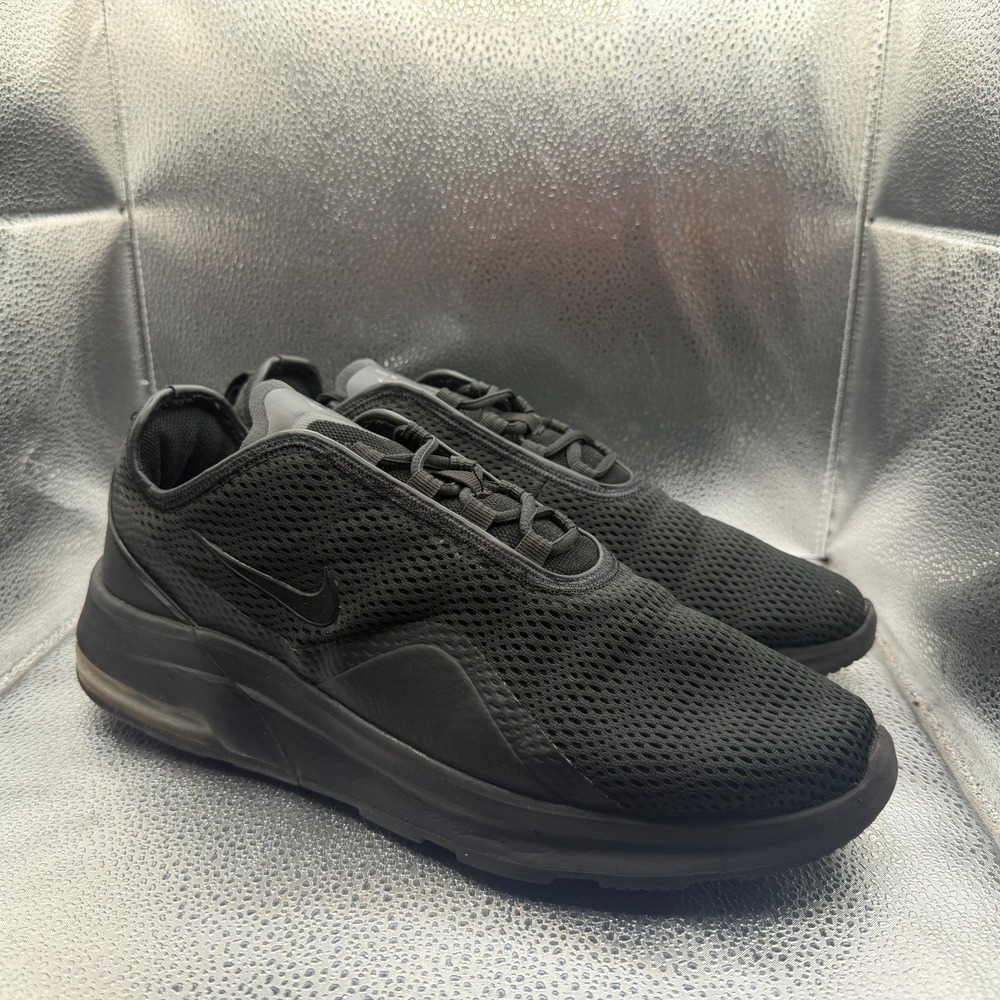 Size 12 Nike Air Max‎ Motion 2 Lace Up Black Mesh Mens Sneaker Shoes AO0266-004